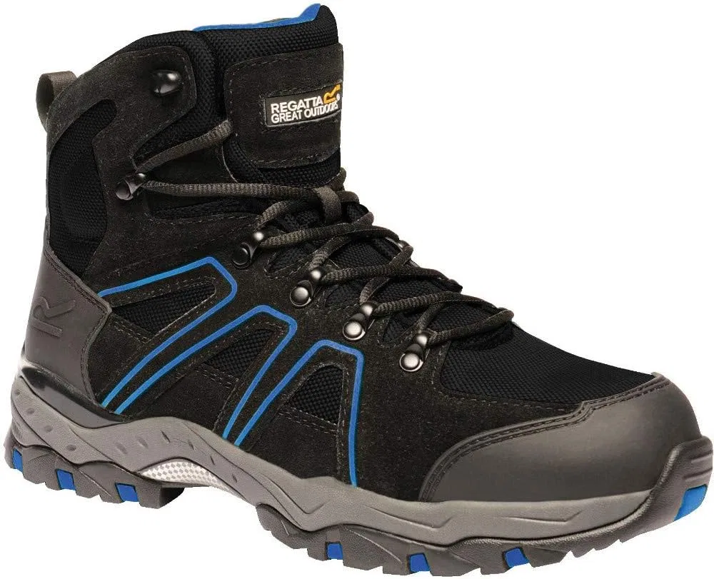 Защитные походные ботинки Regatta Professional Technic Thread Downburst S1P со стальным носком, Black