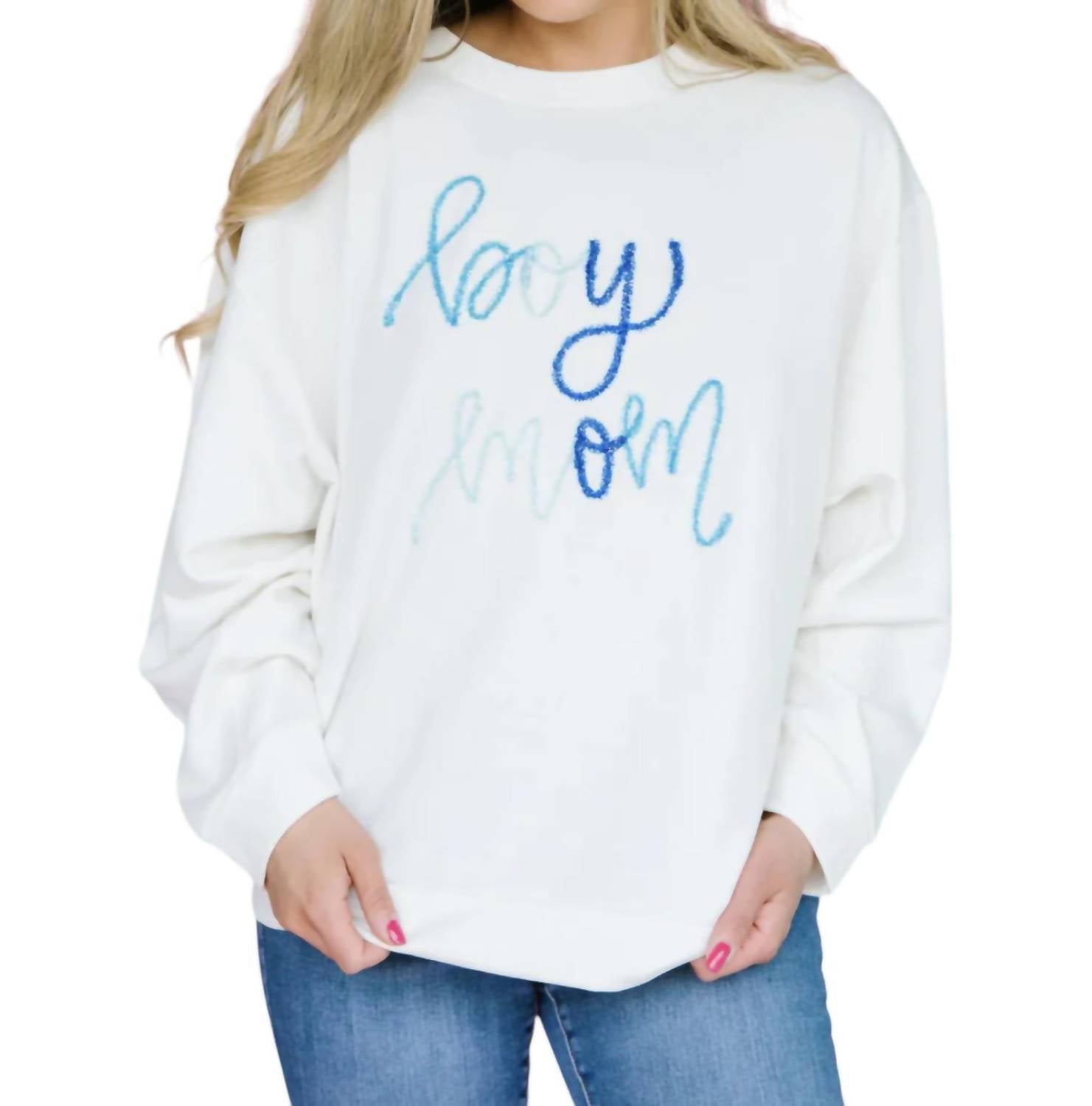 

Свитшот Jules Mom в Boy Mom Mary Square