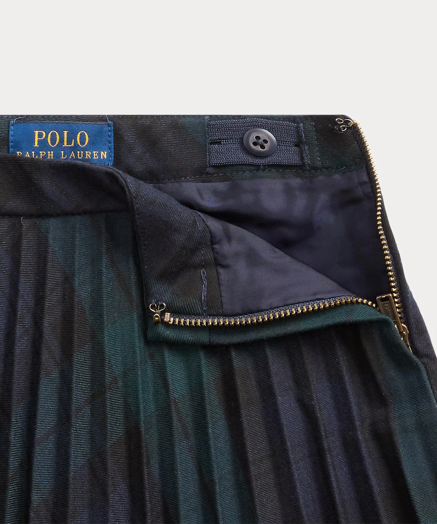 Детская юбка-плиссе в клетку POLO RALPH LAUREN чёрная — фото 3