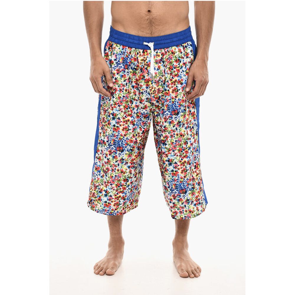

Длинные шорты для плавания с цветочным принтом Dsquared2, Blue