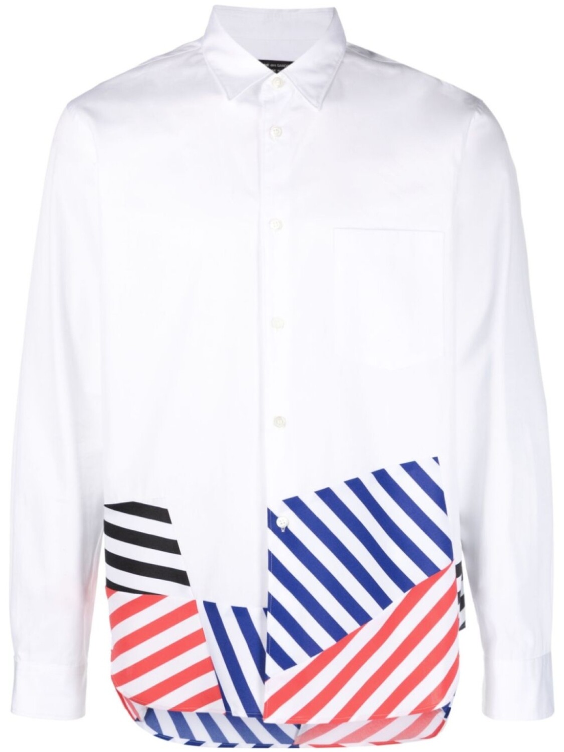 

Comme des Garçons Homme Plus рубашка в полоску, белый