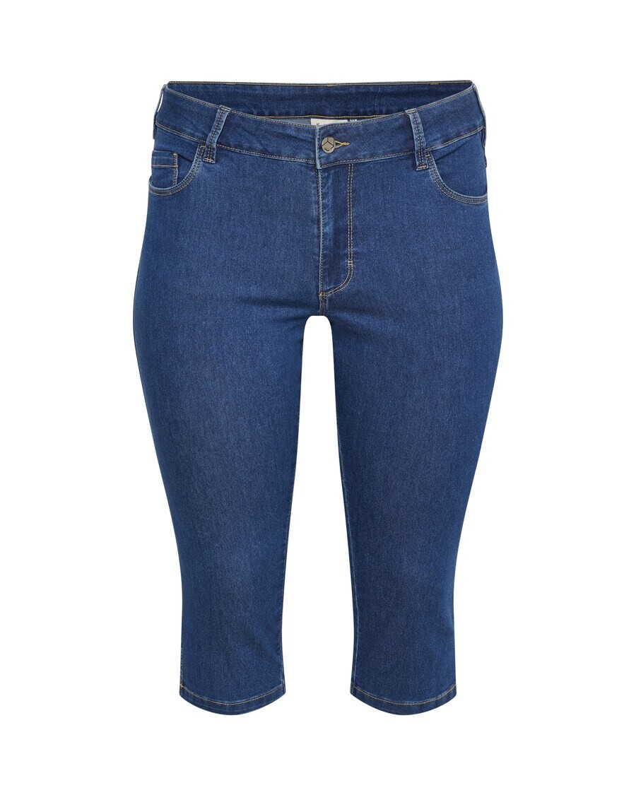 

Джинсовые шорты KAFFE CURVE Regular Jeans Vicka, синий деним