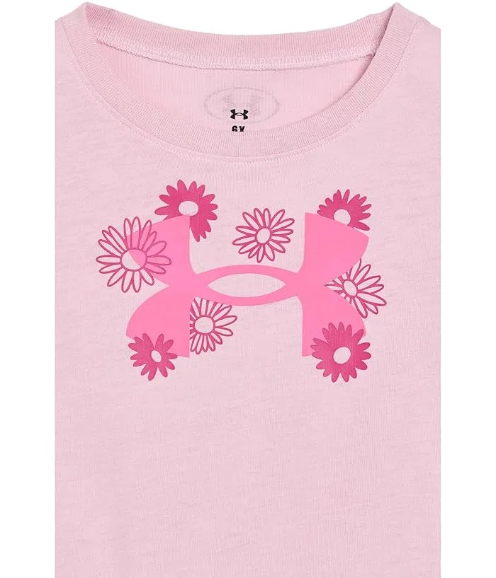 Детский спортивный костюм Printed Bike Short Set Under Armour Kids, Prime Pink — фото 3