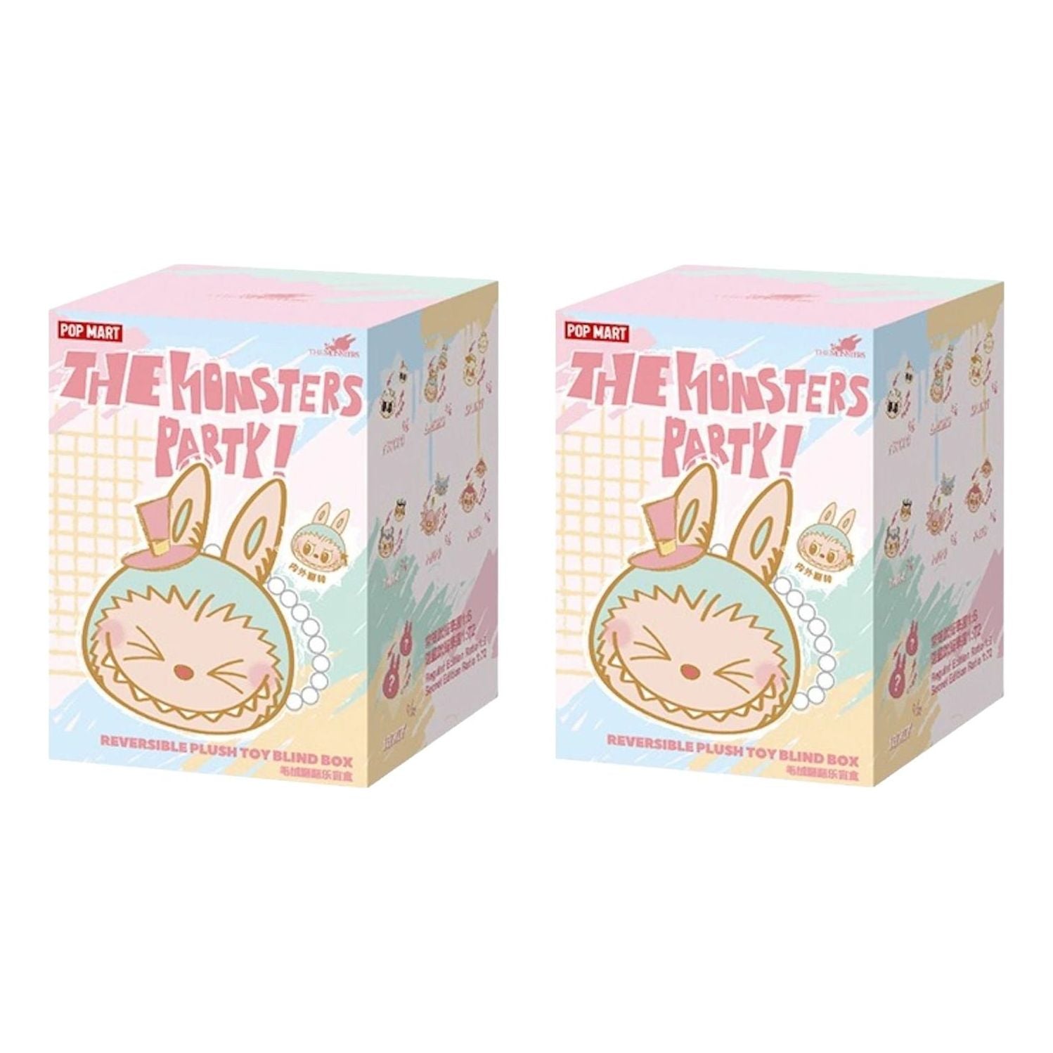 

Лабубу Pop Mart The Monsters Labubu Party Reversible Pendant Sealed Case (2 Blind Boxes)