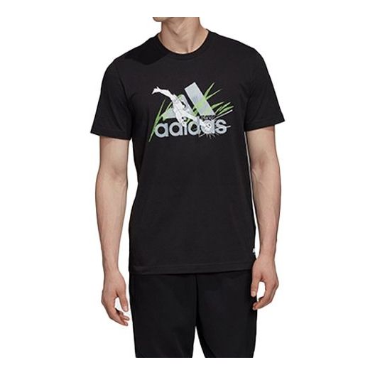 

Футболка captsuba bos soccer football illustration короткий рукав Adidas, черный