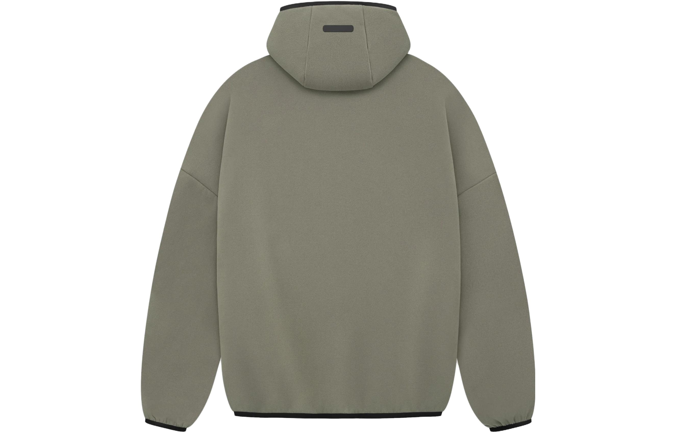 Толстовка из велюра и флиса Fear Of God, цвет глина — фото 3
