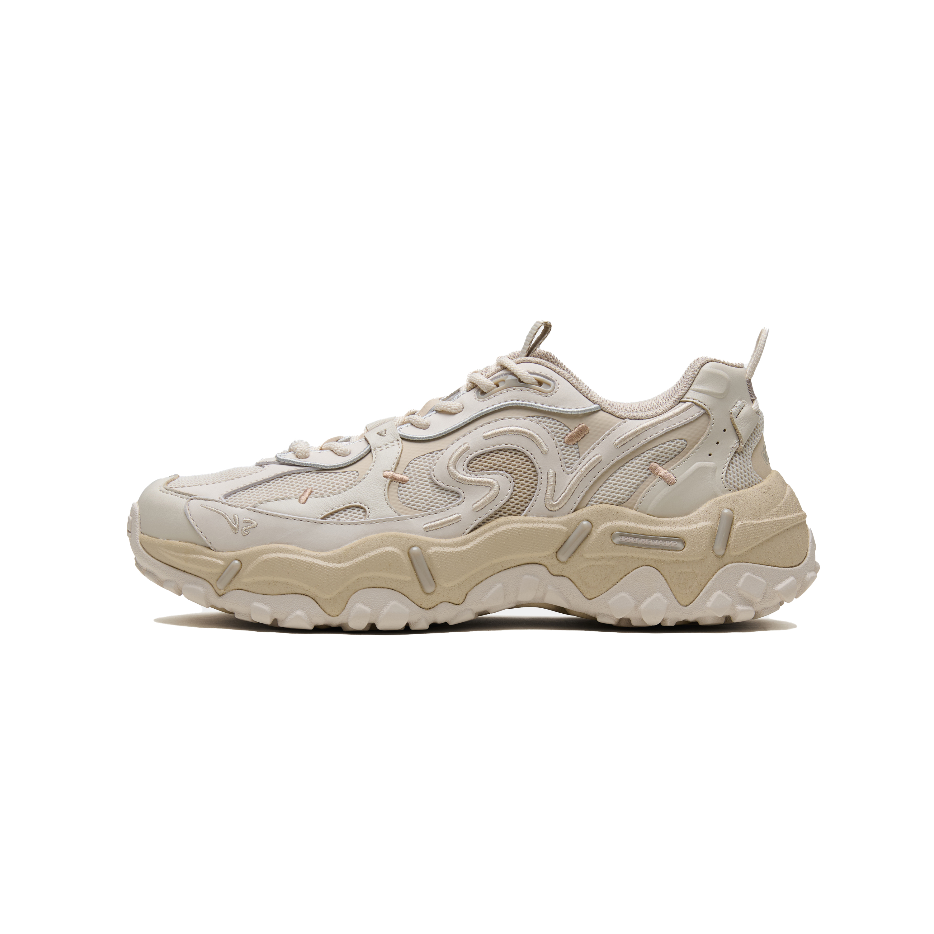 

ANTA SNEAKERVERSE Нескользящие износостойкие низкие повседневные туфли мужские, цвет "грязевой серый"