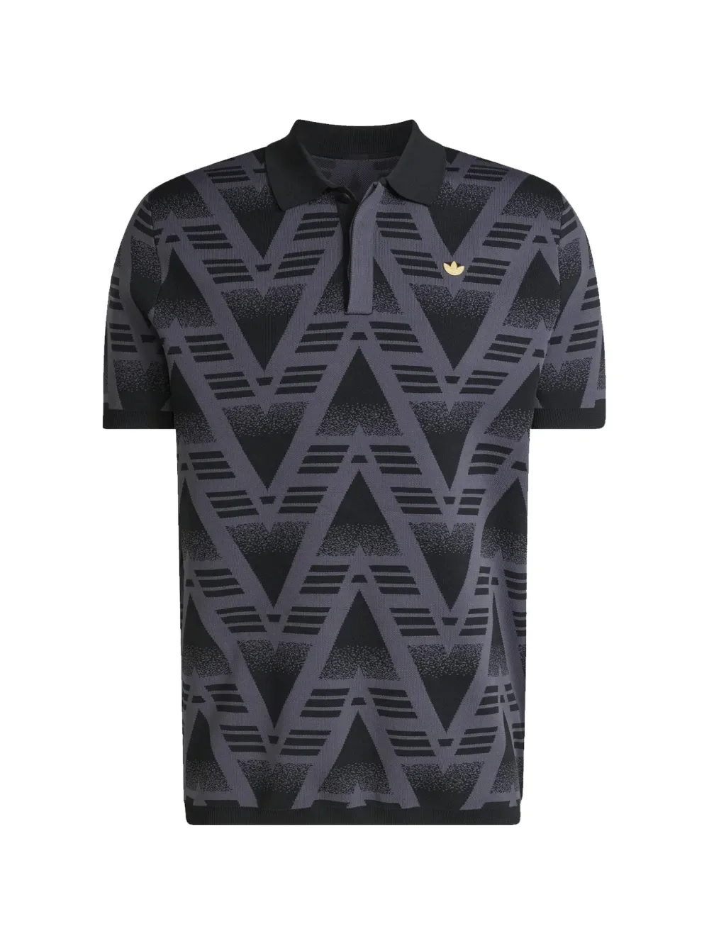 Поло с геометрическим узором Bruised Banana Adidas, черный