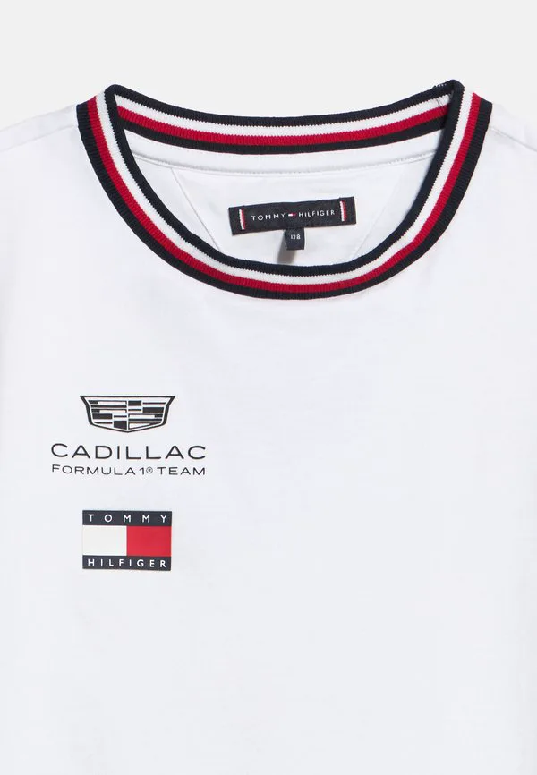 Футболка с принтом команды cadillac formula 1. Tommy Hilfiger, White — фото 4