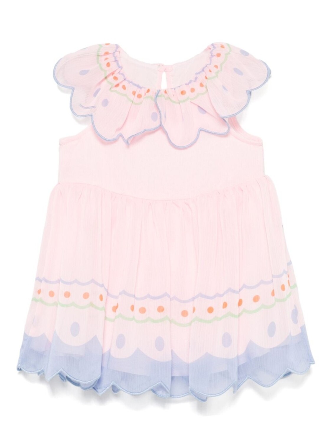 

Stella McCartney Kids платье с фестонами, розовый