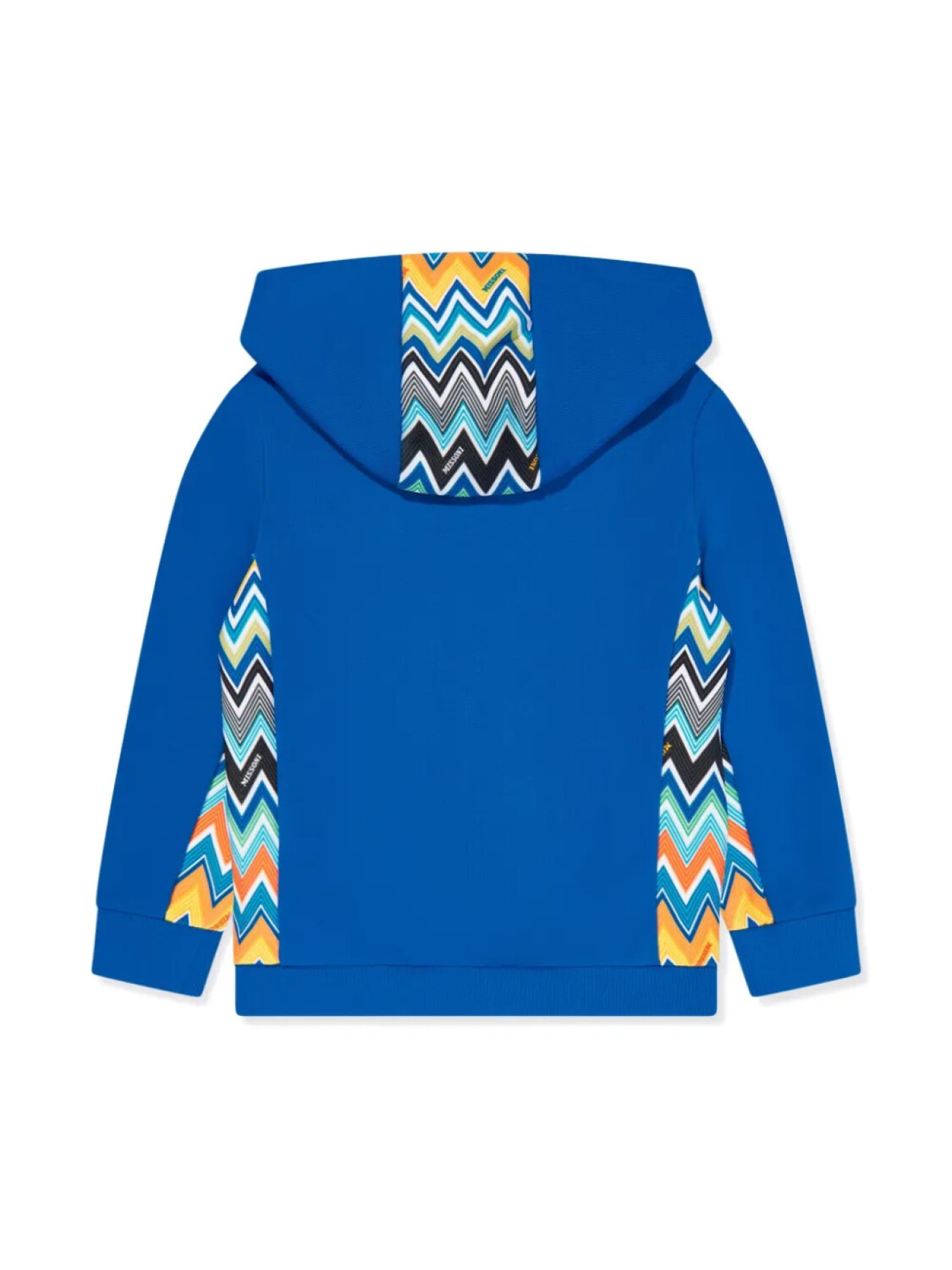 

Толстовка Missoni Kids с зигзагообразным принтом, синий