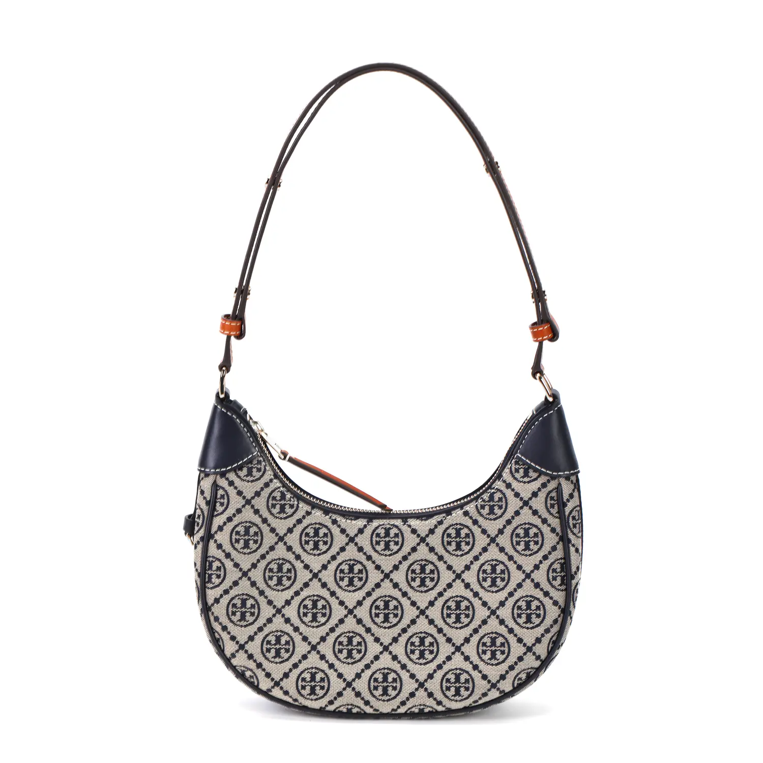 

TORY BURCH Кожаная сумка полумесяц с монограммой T