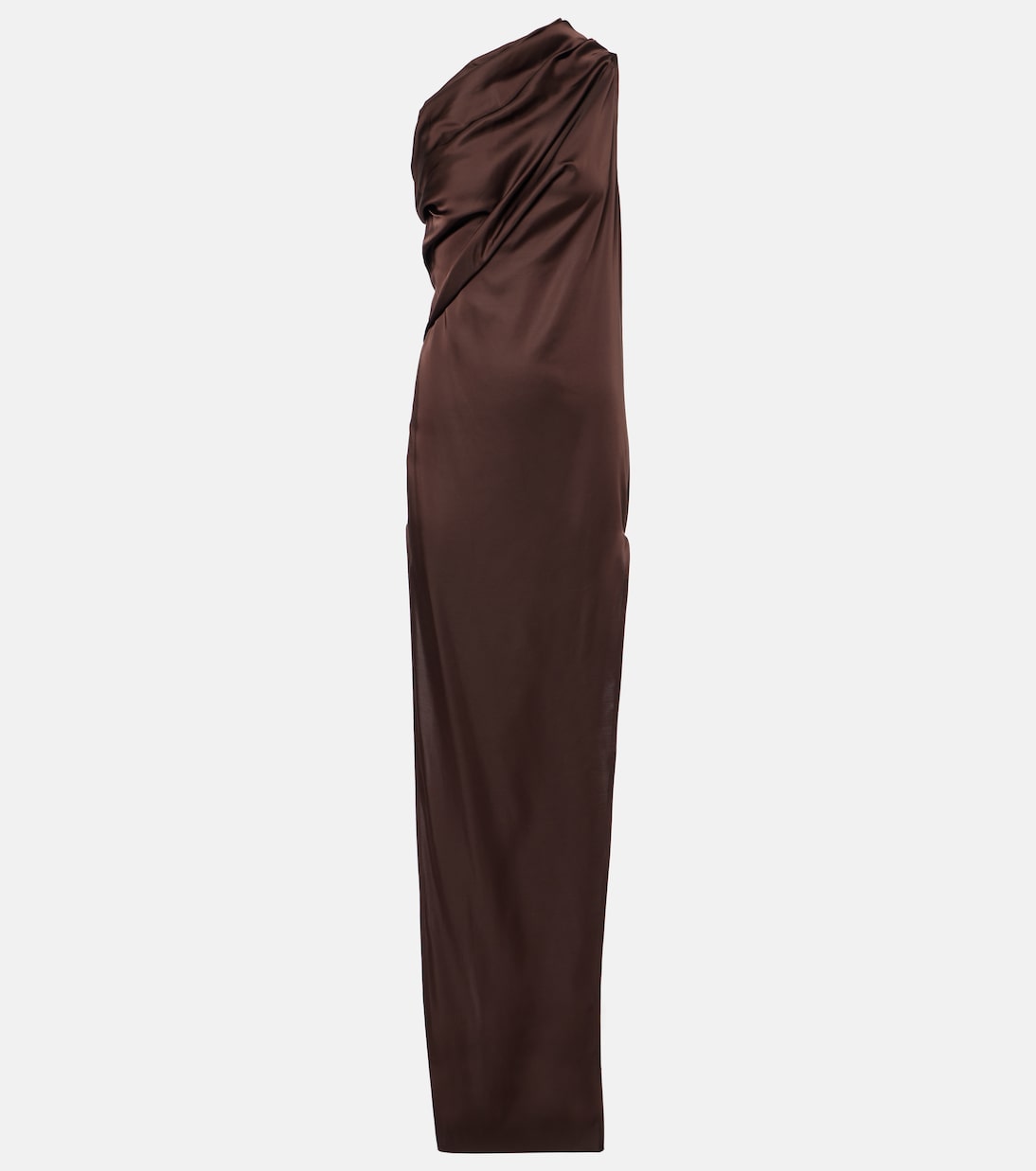 

Платье Афина с драпировкой на одно плечо Rick Owens, Mahogany