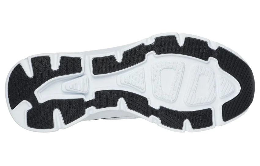 Skechers D'Lux Walker 2.0 Мужские белые и черные кроссовки для бега с амортизацией и дышащим верхом, цвет White Black — фото 4