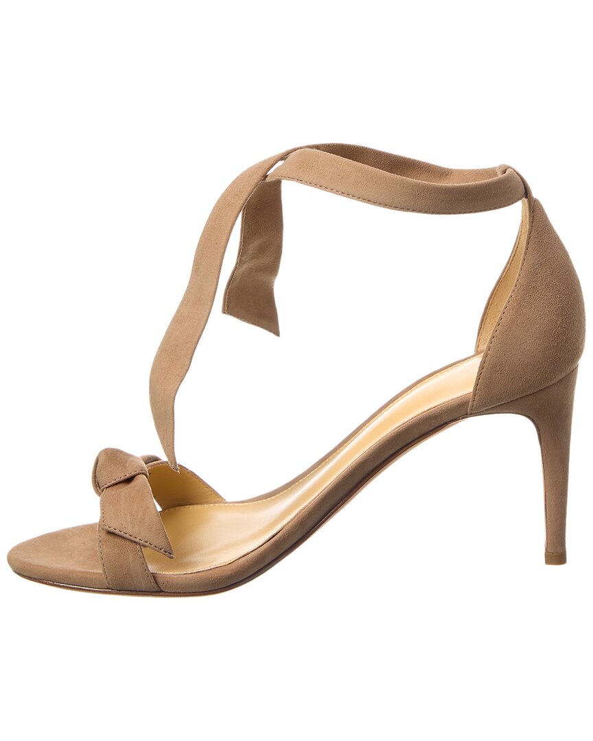 Александр Бирман Кларита 75 Замшевые сандалии Alexandre Birman, коричневый — фото 2