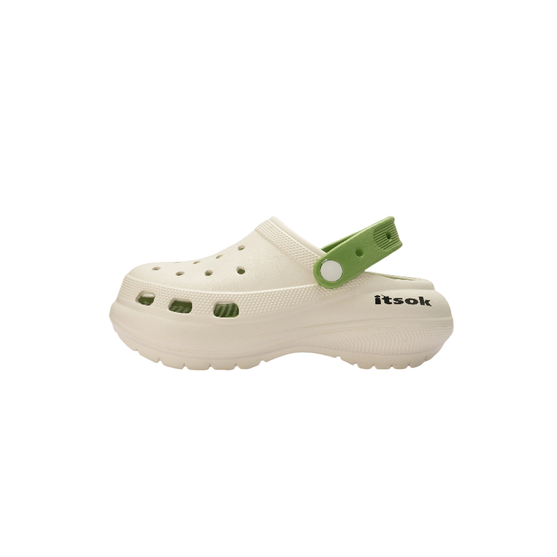 Itsok Клоги женские бело-зеленые, цвет White Green