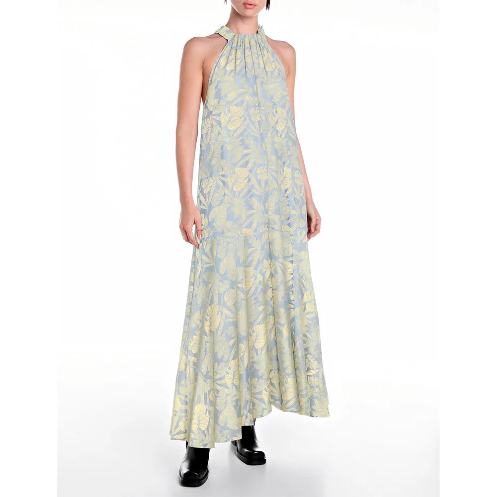 

Платье Replay W9167.000.75014 sleeveless midi, синий