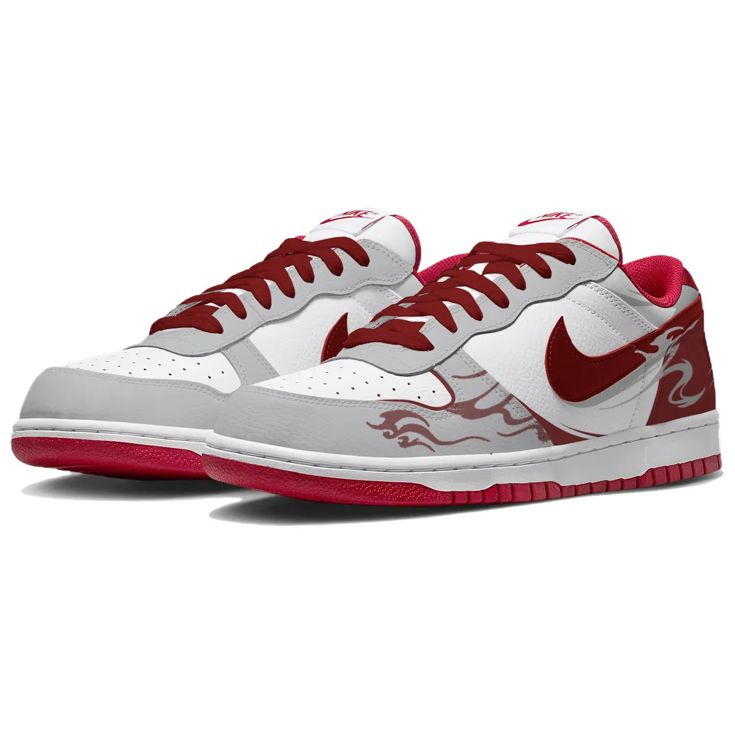 Кроссовки Nike Big Low серые — фото 4