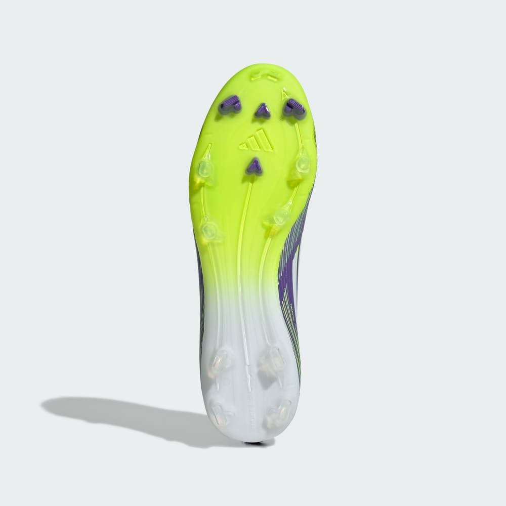 Бутсы Adidas F50 League Firm/Multi-Ground Cleats, цвет Purple Rush/Cloud White/Lucid Lemon — фото 4