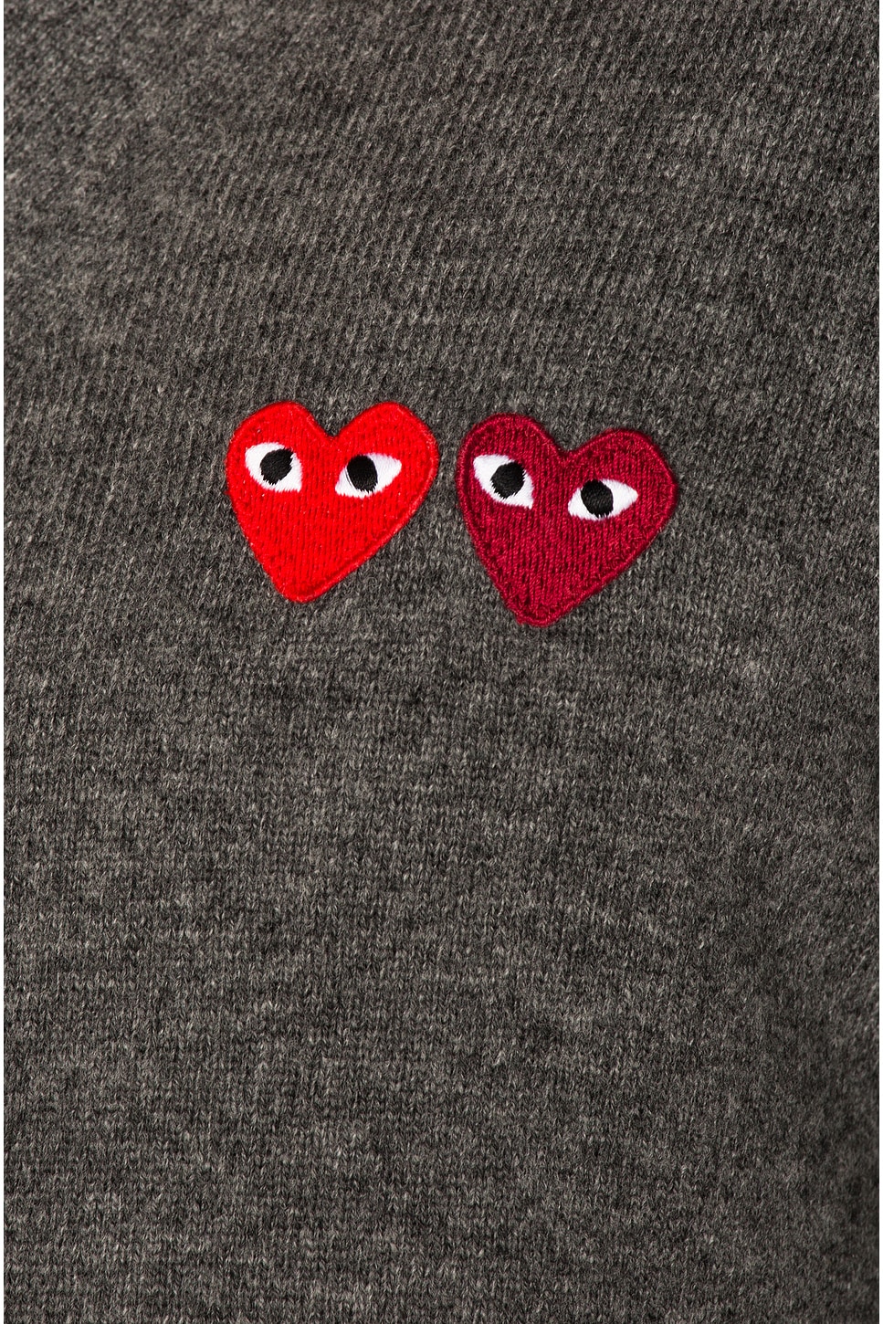 

Кардиган с двойной эмблемой Comme Des Garcons Play, Med Grey