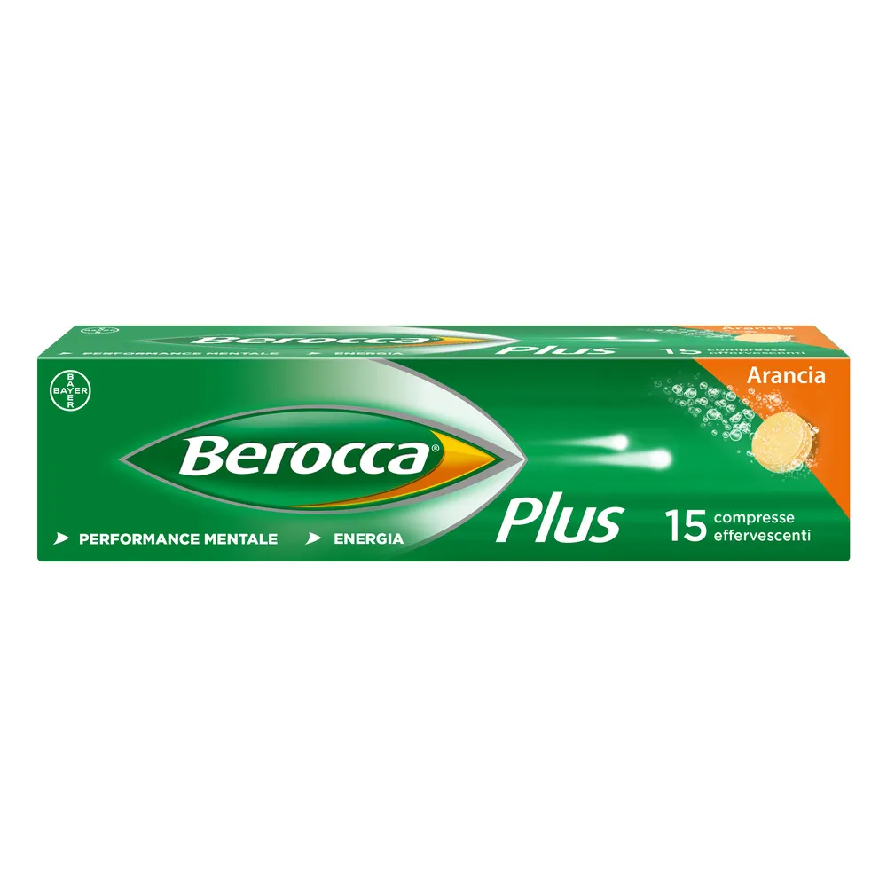 

Berocca Plus Витаминно-минеральная добавка 15 шипучих таблеток Энергия, концентрация, память