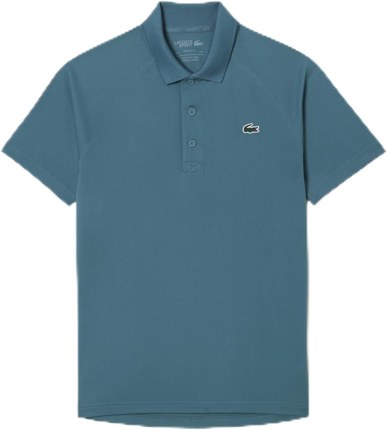 

Lacoste мужская спортивная поло с коротким рукавом, Regular Fit, зеленый Croc, Hydro