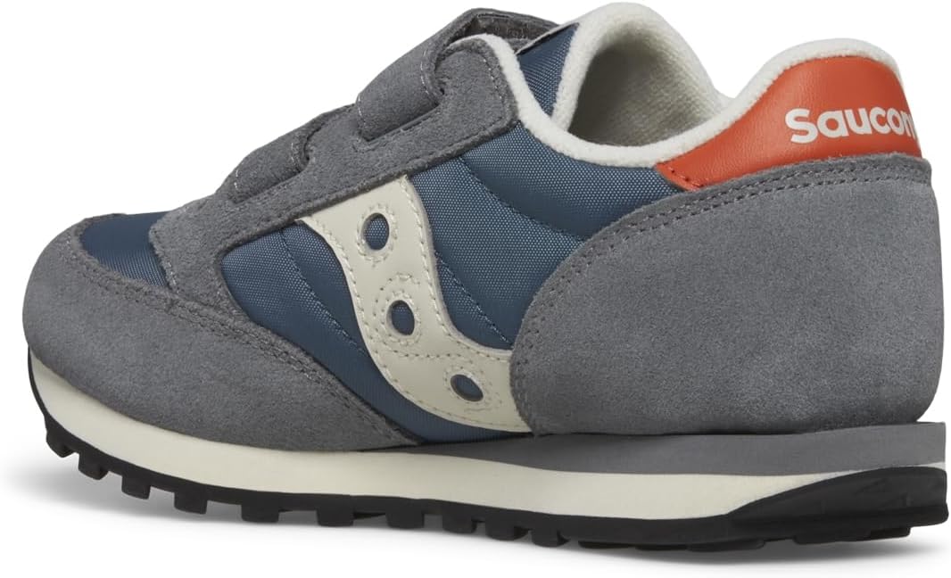 Детские кроссовки Saucony Jazz Double Hook Loop для унисекса, синий/оранжевый/серый — фото 3