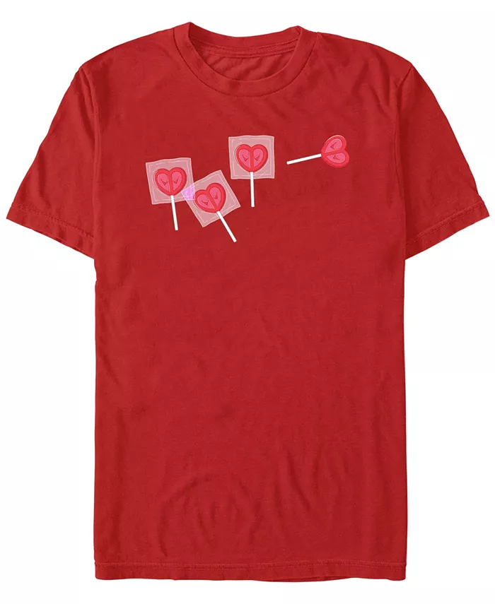 

Мужская футболка с коротким рукавом Deadpool Lollipop Fifth Sun, красный