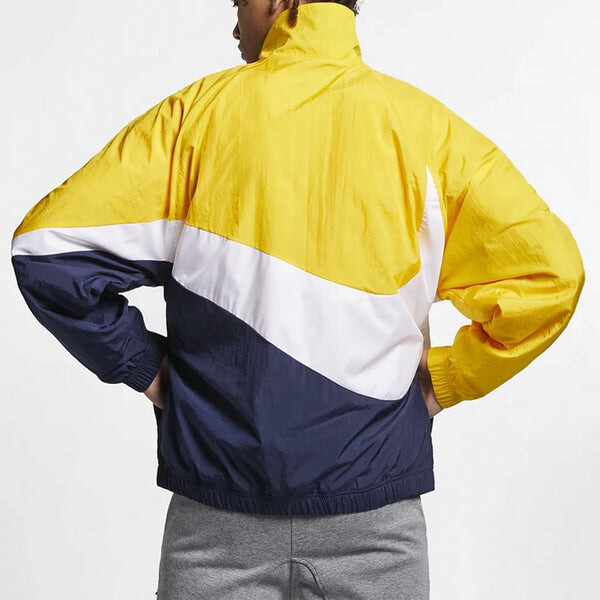 Куртка Nike Big Swoosh Large Logo Woven Colorblock Jacket Yellow, желтый — фото 4