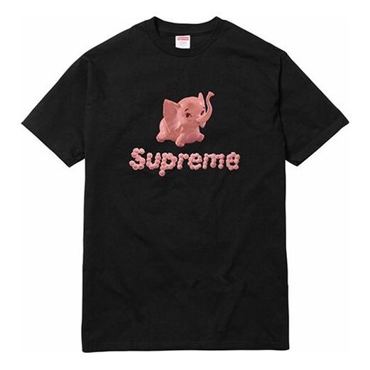 

Футболка ss17 elephant tee black small short sleeve Supreme, черный