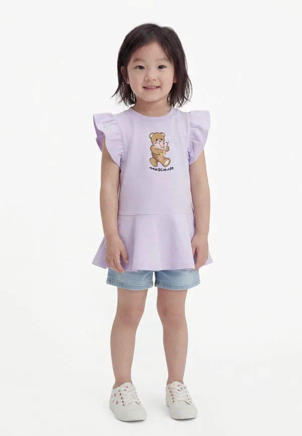 Детское платье в подарочной коробке, повседневное платье Moschino, Pastel Lilac