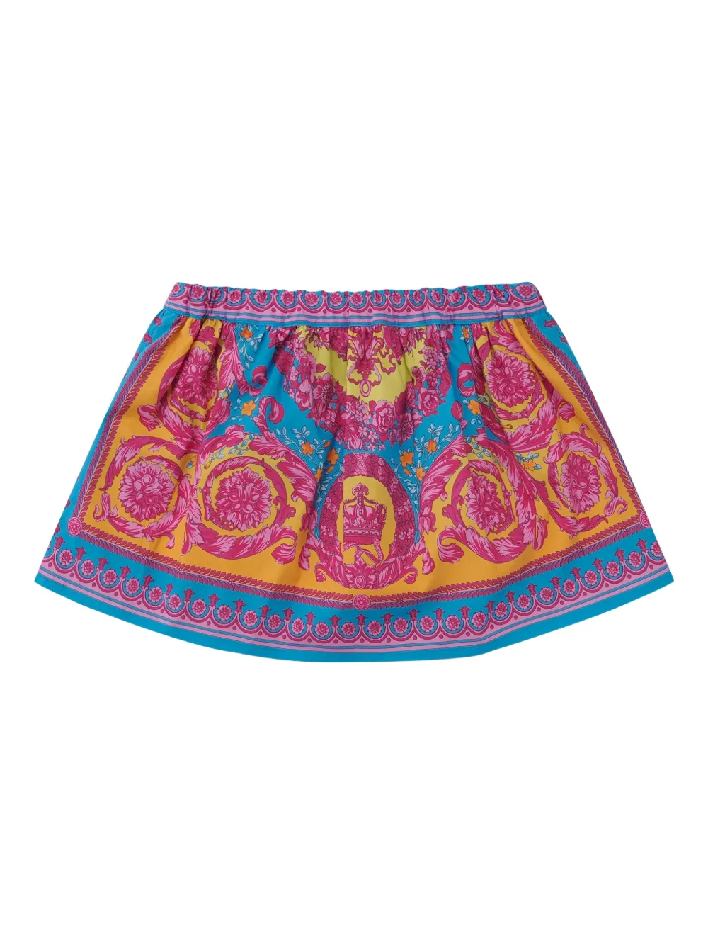 Юбка с принтом Versace Kids, желтый — фото 2
