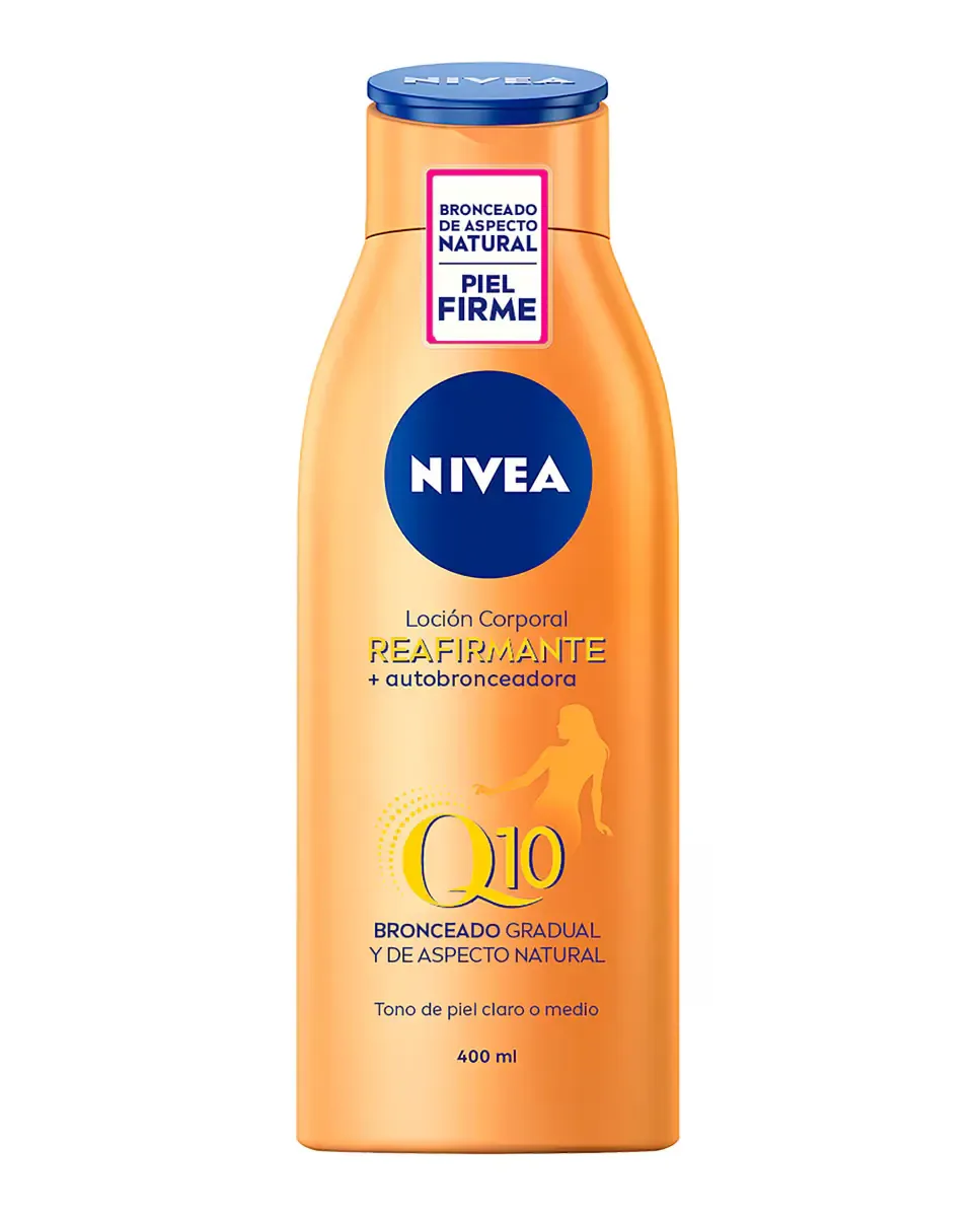 Укрепляющий и автозагарный лосьон для тела Q10, 400 мл Nivea