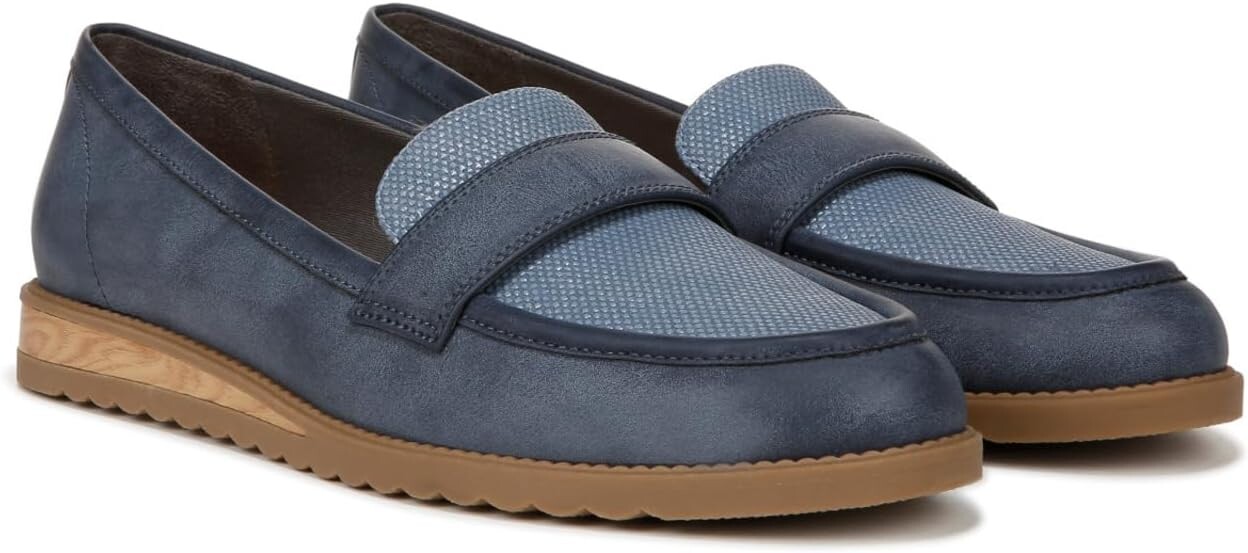 Лоферы Dr. Scholl's Jetset Band Slip-On Loafer, цвет Oxide Blue Smooth
