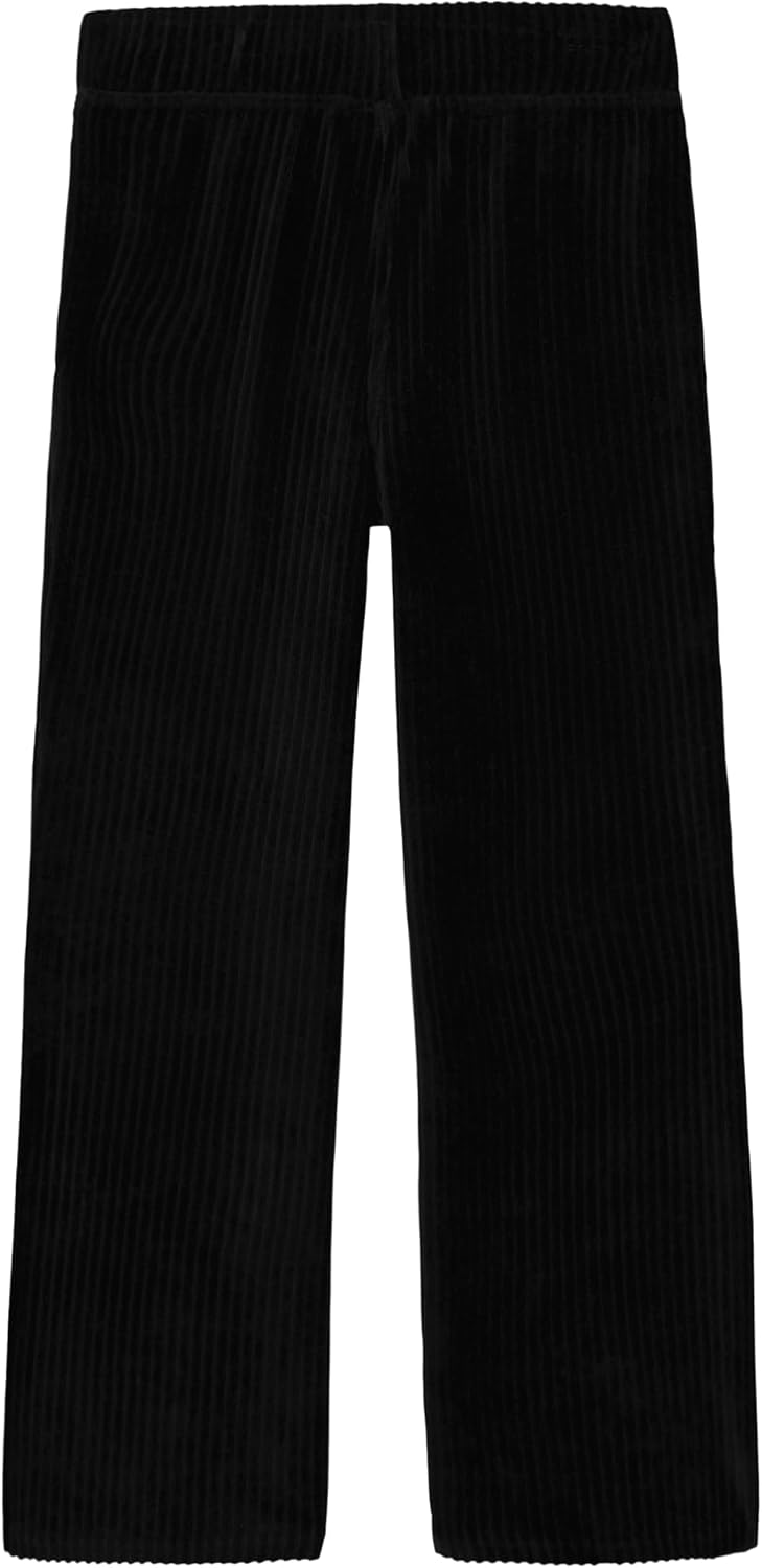 Уютные домашние брюки Calvin Klein для девочек, мягкие и удобные, Rib Velour Black — фото 2