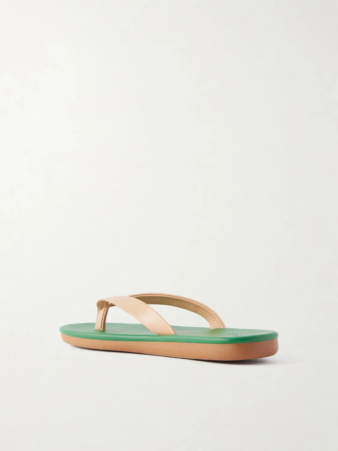 Кожаные шлепанцы Saionara Ancient Greek Sandals, бирюзовый — фото 3