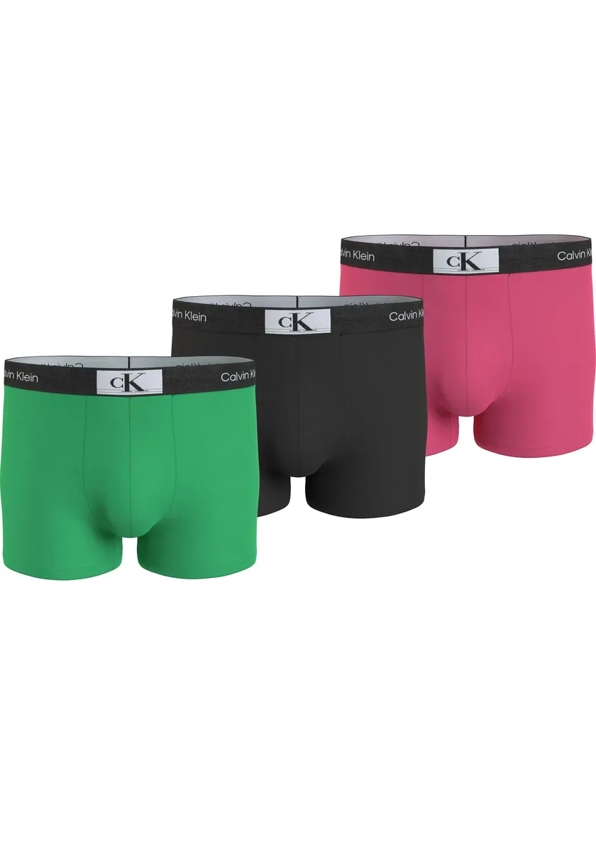 

Calvin Klein Underwear Трусы "TRUNK 3PK" (3 шт. в упаковке, 3 шт. в упаковке), с эластичным поясом с логотипом, цвет Island_Green,_Black,_Fuschia_Rose