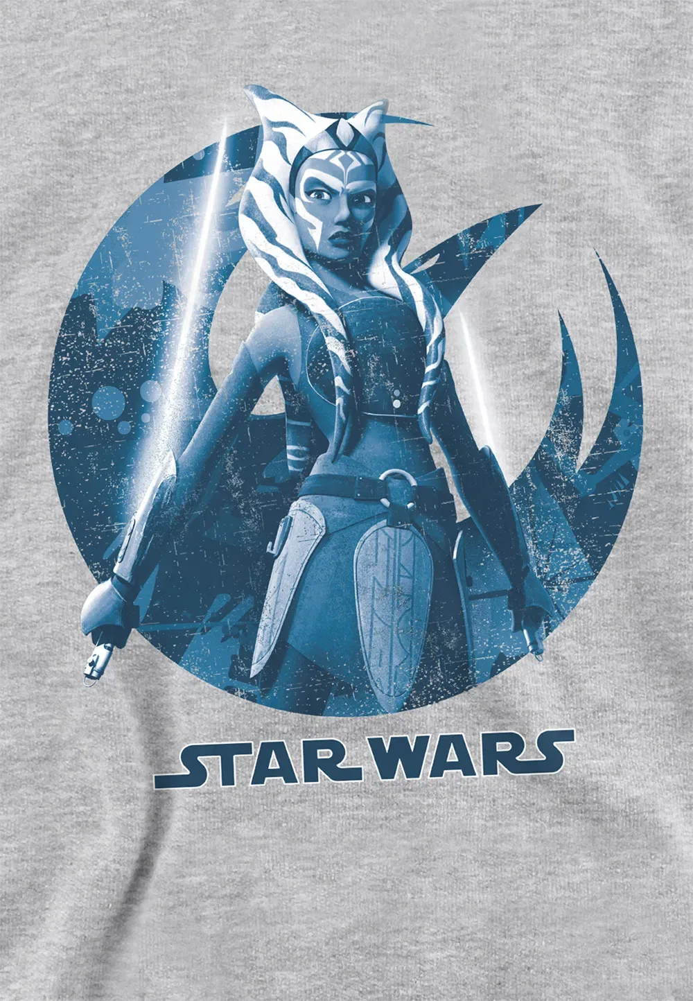 Детский худи Ahsoka Disney Athletic Heather, серый — фото 2