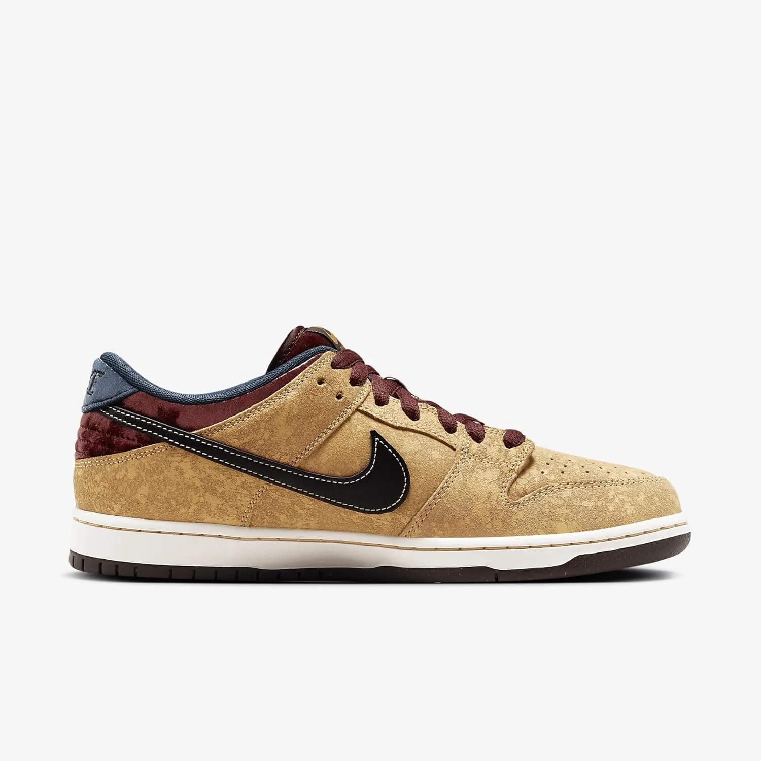 Мужские кроссовки для скейтборда Nike SB Dunk Low Pro, золотой/красный/темно-синий/черный — фото 3