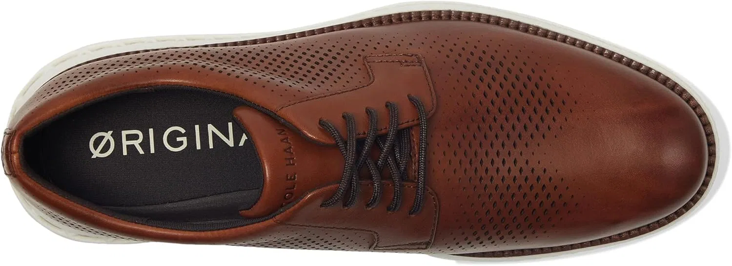 Оксфорды из натуральной кожи, Cole Haan, британский загар/белый — фото 2