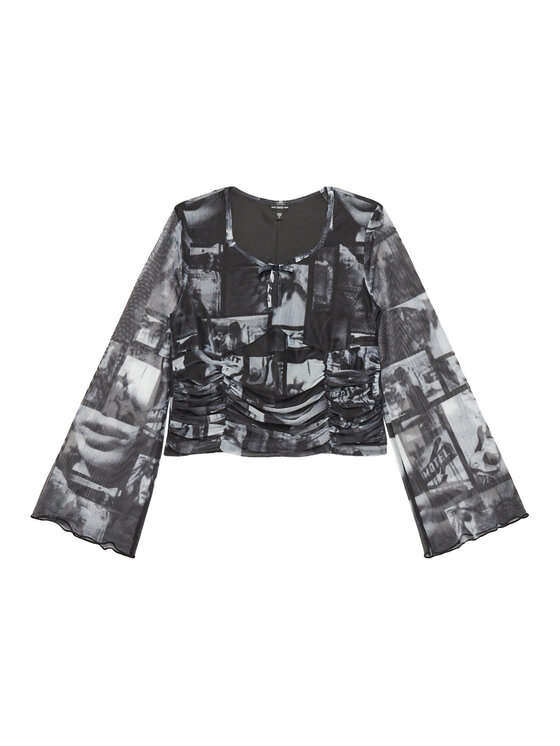 

Блузка обычного кроя J5YH01 K0180 Guess, черный