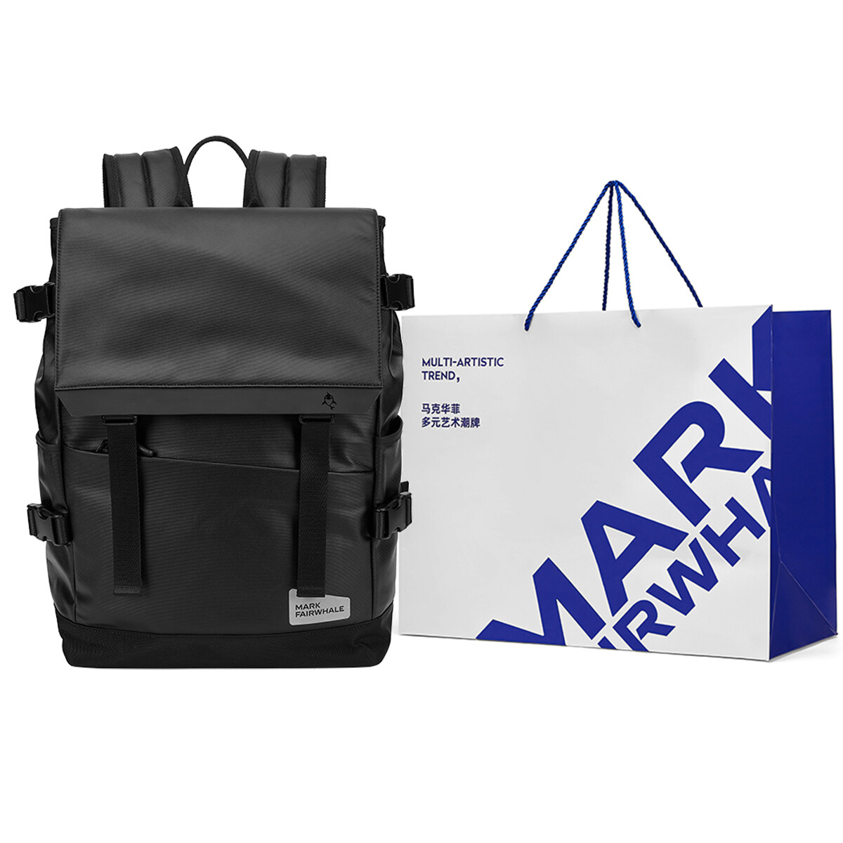 

Mark Fairwhale FAIRWHALE Мужской рюкзак из коллекции Wind Style, Черный (полноценный подарочный пакет)