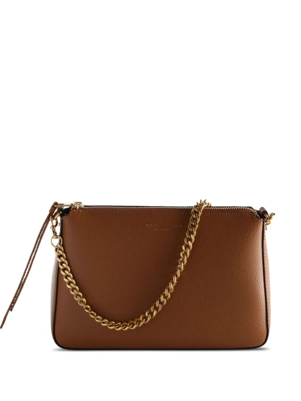

Сумка через плечо Perry из кожи с цепочным ремешком Tory Burch, коричневый