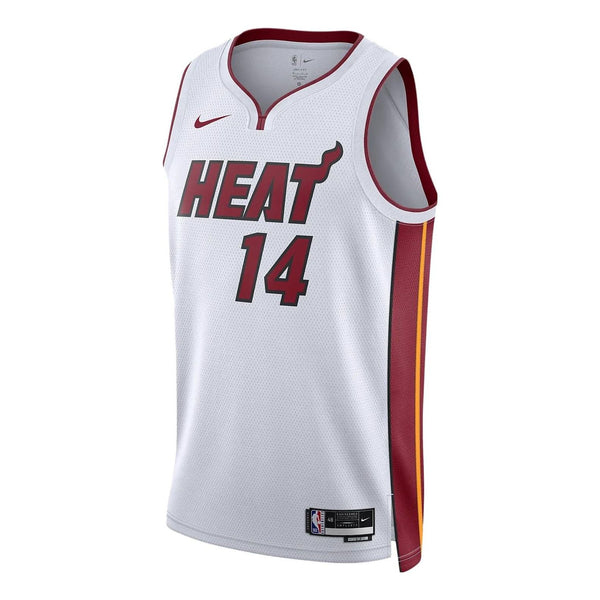 

Футболка x nba miami heat association edition 22 23 свитер swingman Air Jordan, белый