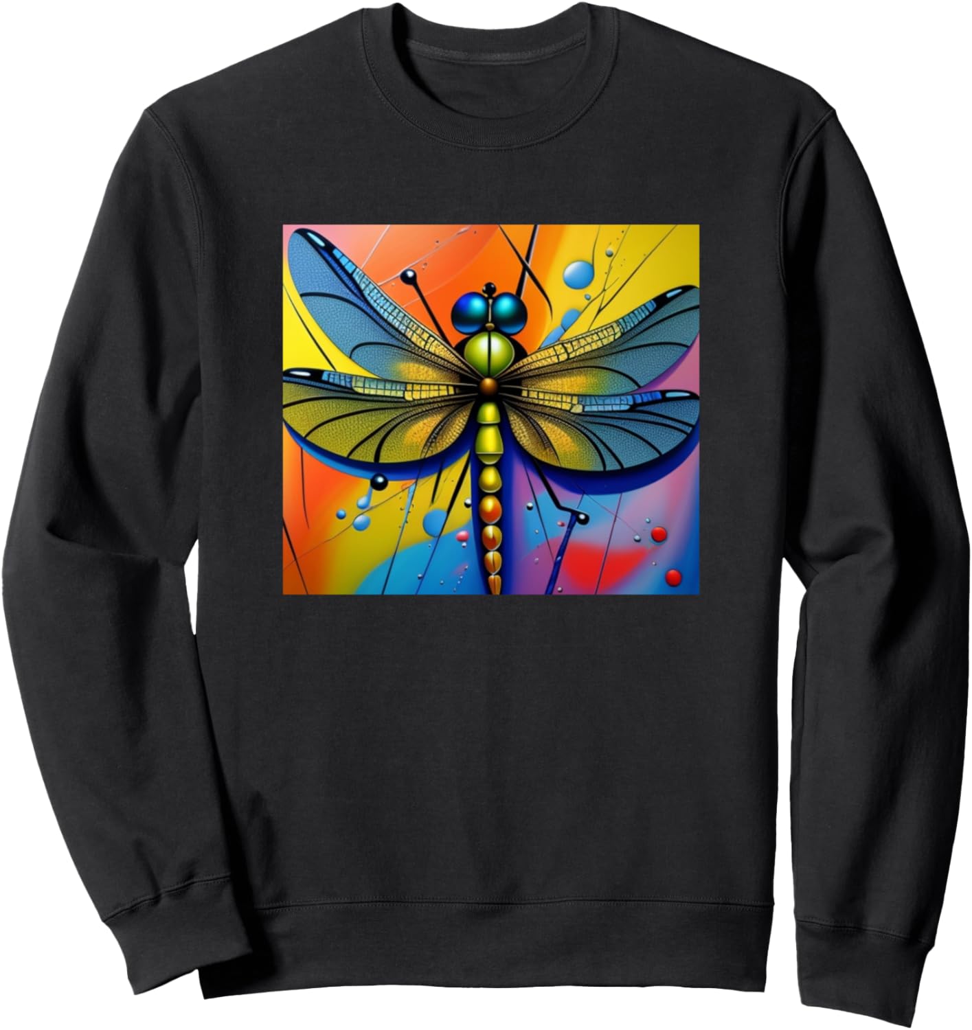 

Яркая толстовка для любителей стрекоз Dragonflies - Insect Gift Girl Women Kid Boys Men, черный