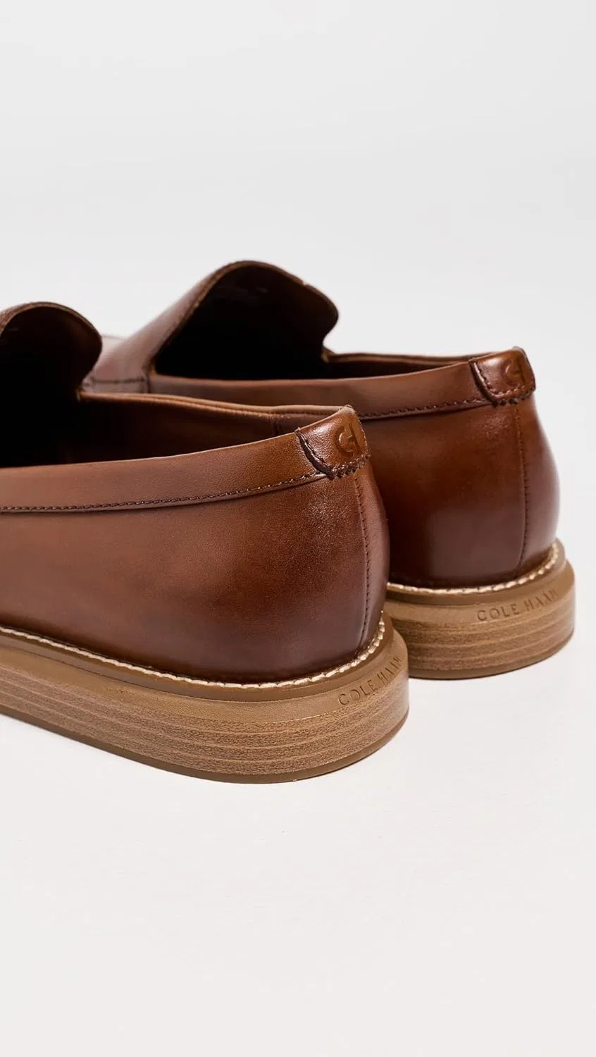 Лоферы из натуральной кожи Cole Haan, Ch British Tan/Italian Dk Natural — фото 4