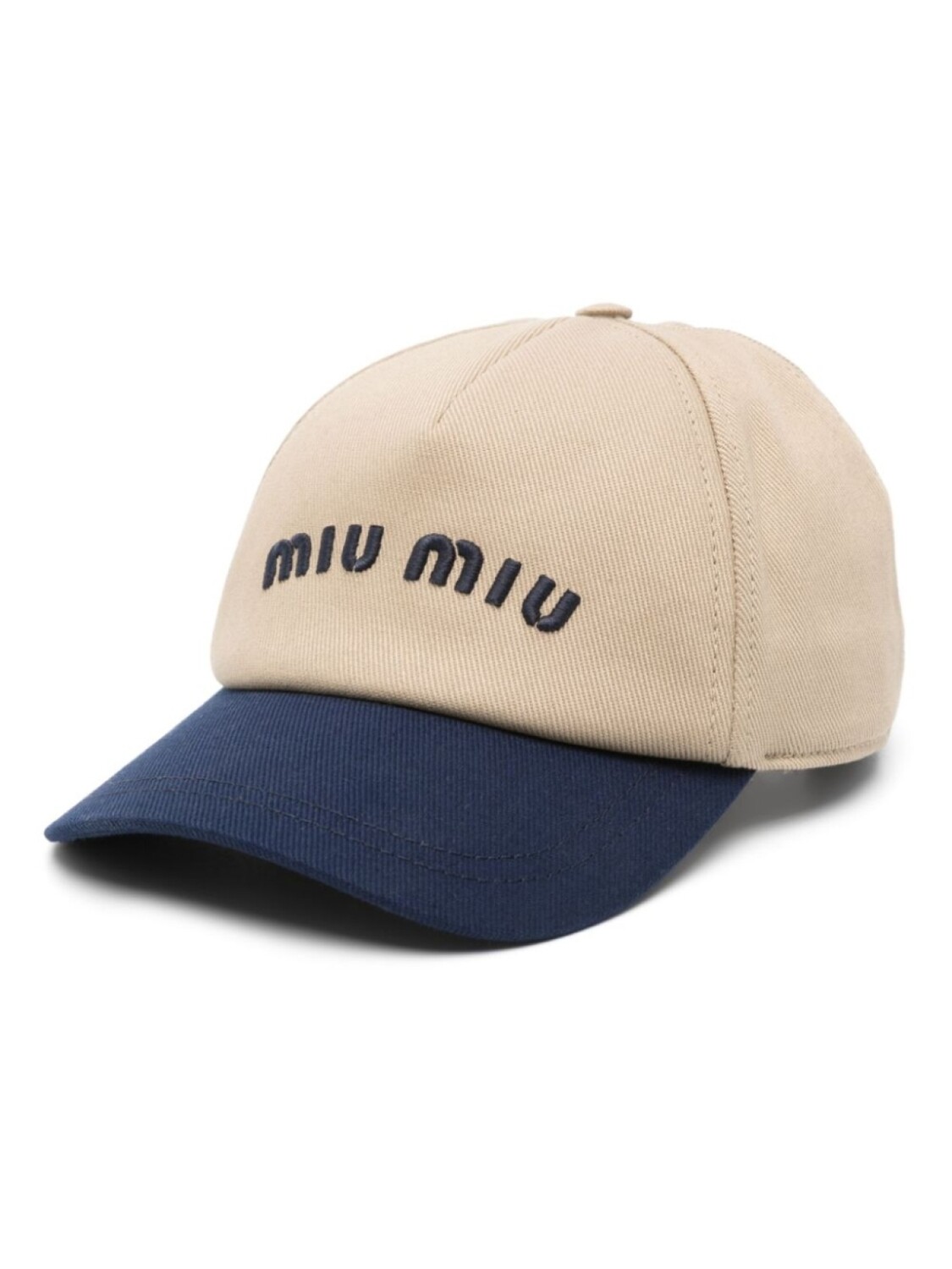 

Кепка Miu Miu из саржевого переплетения, коричневый