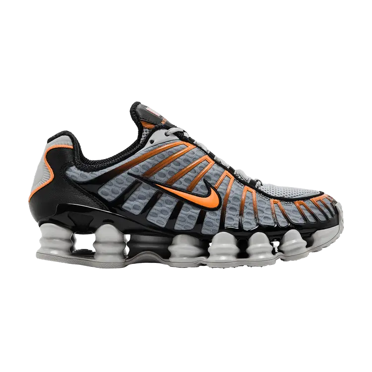 

Кроссовки Nike Shox TL 'Light Smoke Bright Mandarin', серый