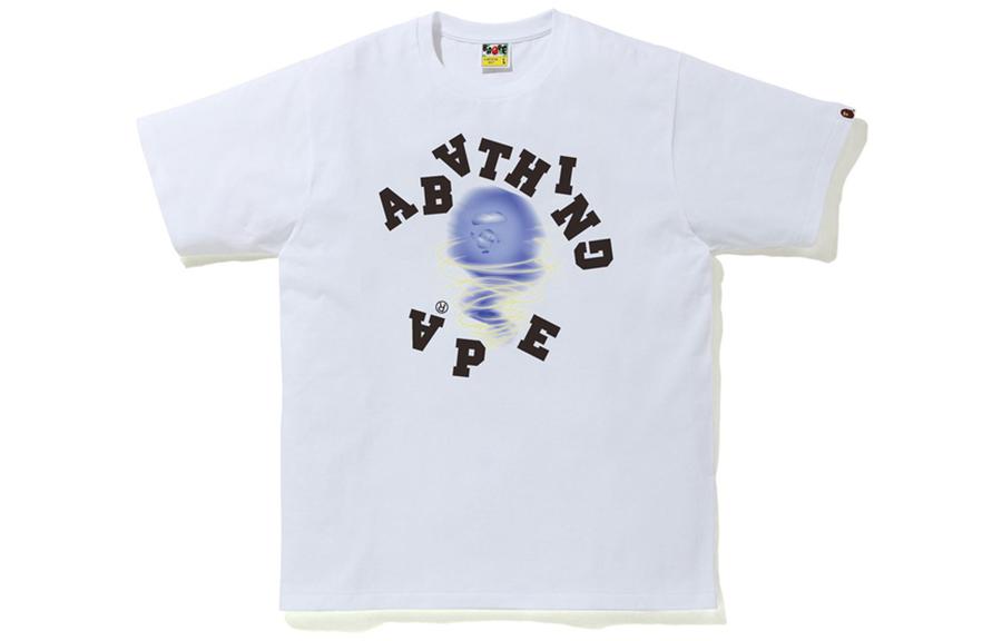 Футболка Bape Storm Broken College A BATHING APE, черно-желтая — фото 4