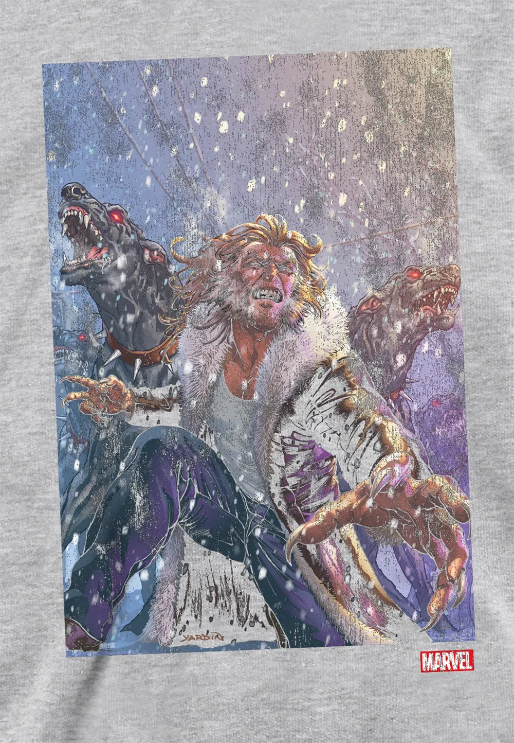 Детский худи Marvel X-Men Sabretooth, серый — фото 2